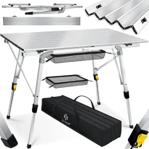 Mesa y sillas plegables de camping